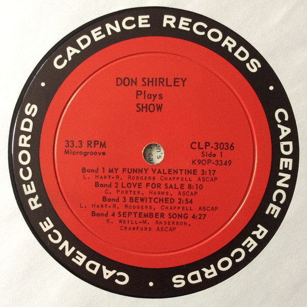 Don Shirley : Don Shirley Plays Show Tunes (LP, Album, Comp, Mono)