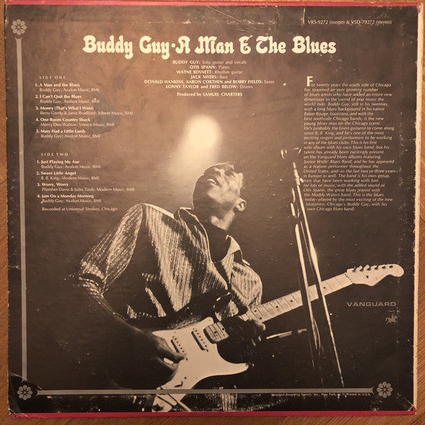 Buddy Guy : A Man And The Blues (LP, Album, Pit)