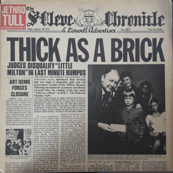 Jethro Tull : Thick As A Brick (LP, Album)