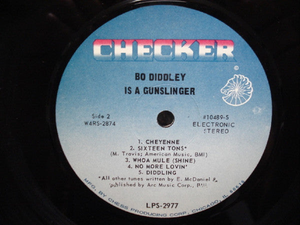 Bo Diddley : Bo Diddley Is A Gunslinger (LP, Album, RE)