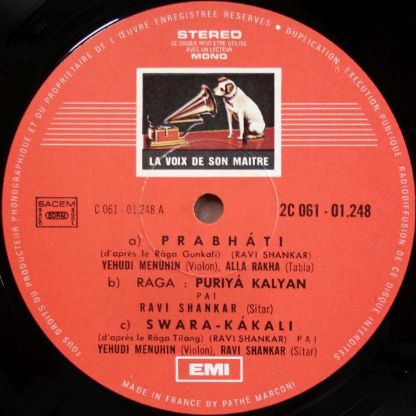 Ravi Shankar Et Yehudi Menuhin : Ravi Shankar Et Yehudi Menuhin (LP, Comp)