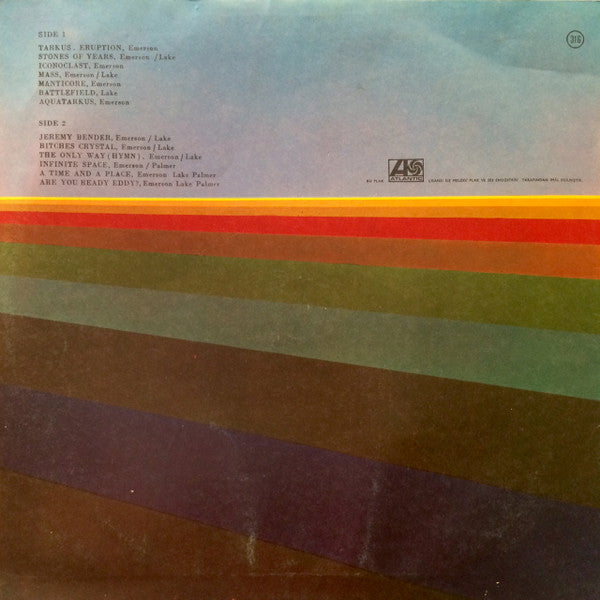 Emerson, Lake & Palmer : Tarkus (LP, Album)