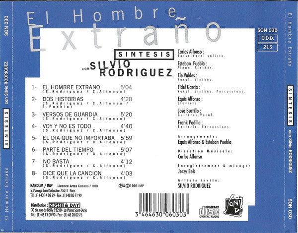 Grupo Sintesis Con Silvio Rodríguez : El Hombre Extraño (CD, Album, RE)