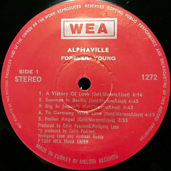 Alphaville : Forever Young (LP, Album)