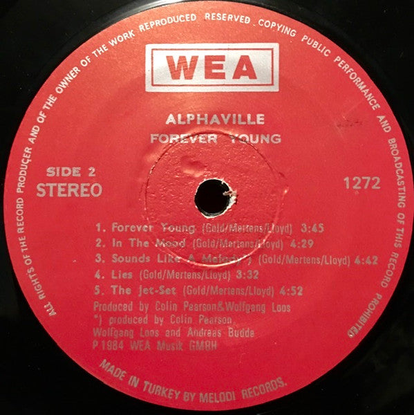 Alphaville : Forever Young (LP, Album)