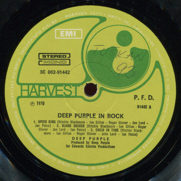 Deep Purple : In Rock (LP, Album)