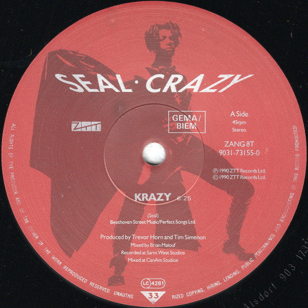 Seal : Crazy (12", Single)