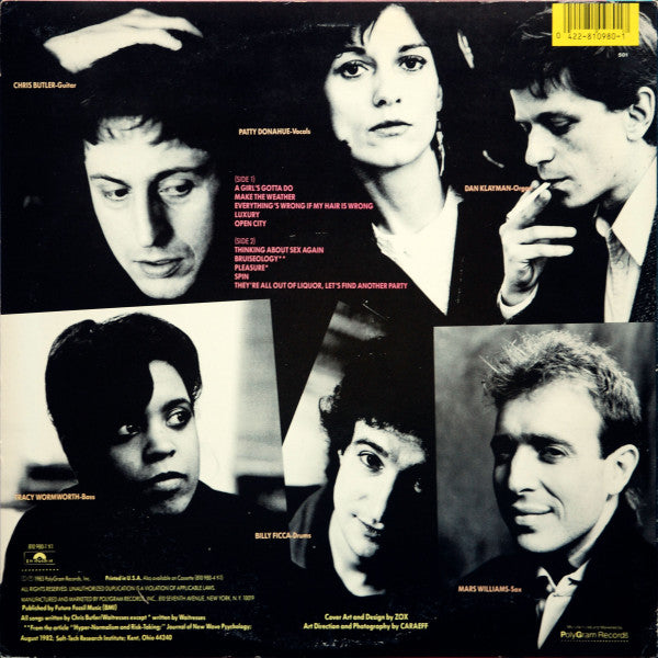 The Waitresses : Bruiseology (LP, Album, 53 )