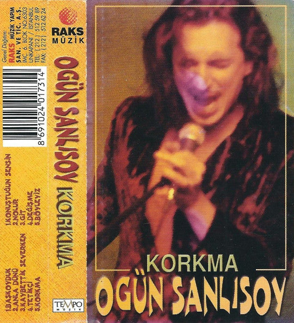 Ogün Sanlısoy : Korkma (Cass, Album)