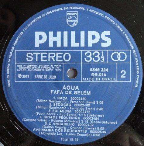 Fafá De Belém : Água (LP, Album)