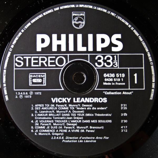 Vicky Leandros : Après Toi (LP, Comp)