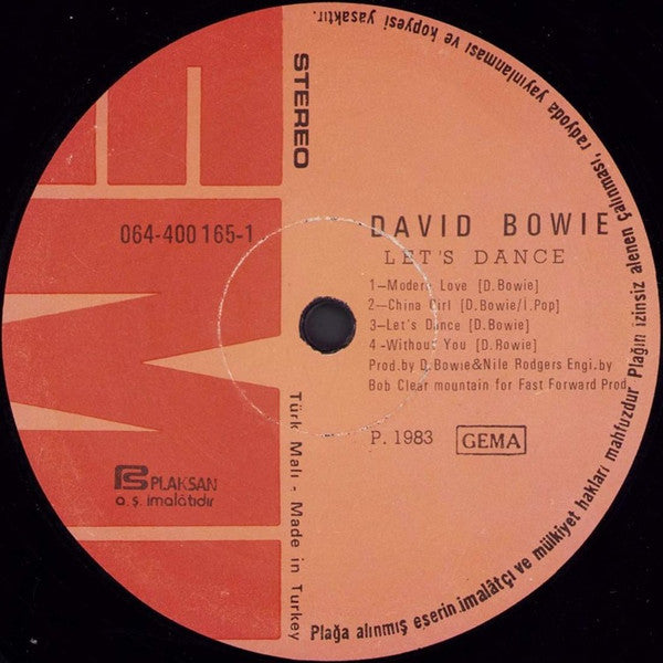 David Bowie : Let's Dance (LP, Album)