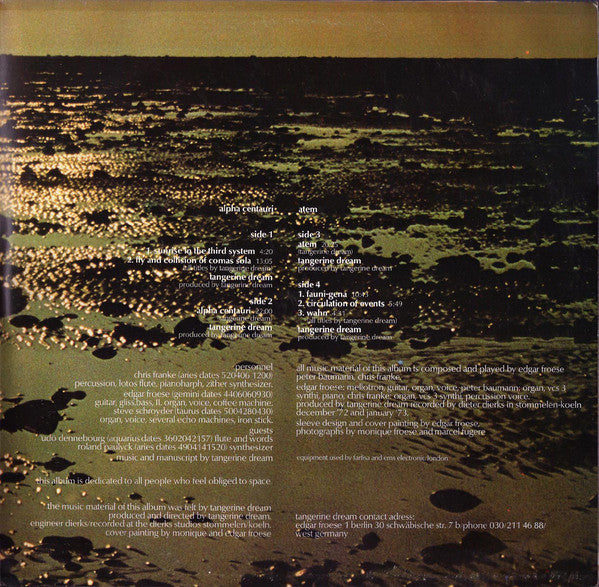 Tangerine Dream : Alpha Centauri / Atem (LP, Album + LP, Album + Comp)