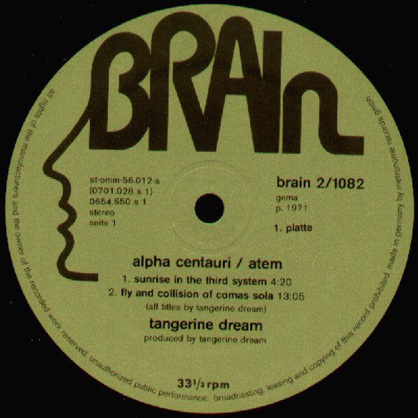 Tangerine Dream : Alpha Centauri / Atem (LP, Album + LP, Album + Comp)