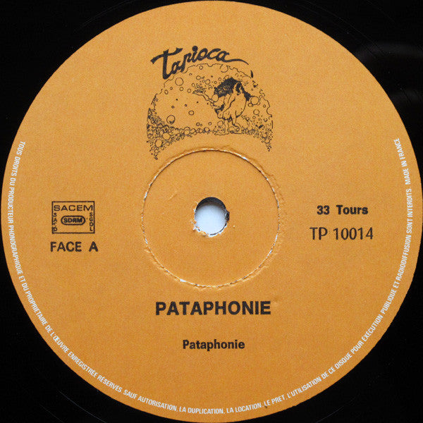 Pataphonie : Pataphonie (LP, RE)