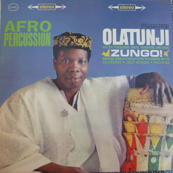 Babatunde Olatunji : Afro Percussion - Zungo! (LP, Album, 6-E)