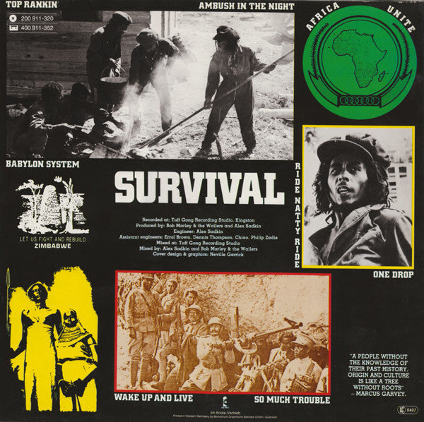 Bob Marley & The Wailers : Survival (LP, Album)