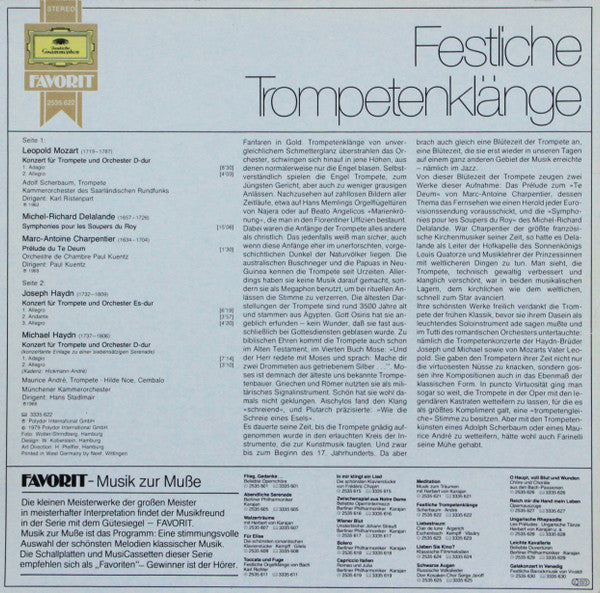 Adolf Scherbaum, Maurice André : Festliche Trompetenklänge (LP, Comp)