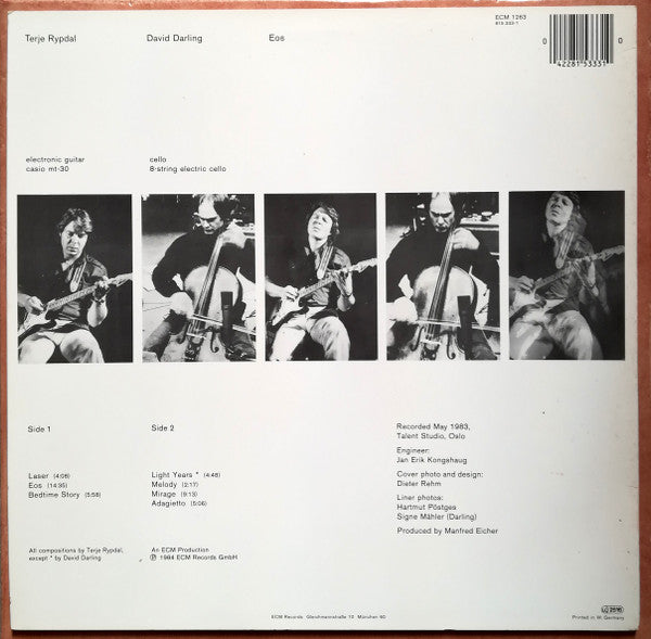 Terje Rypdal, David Darling : Eos (LP, Album)