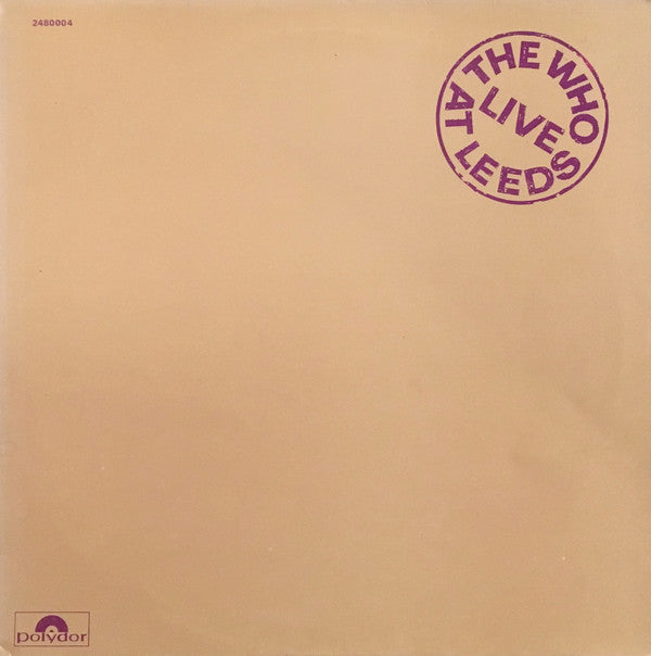 The Who : Live At Leeds (LP, Album, RE)