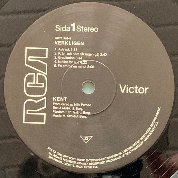 Kent (2) : Verkligen (LP, Album, RE)