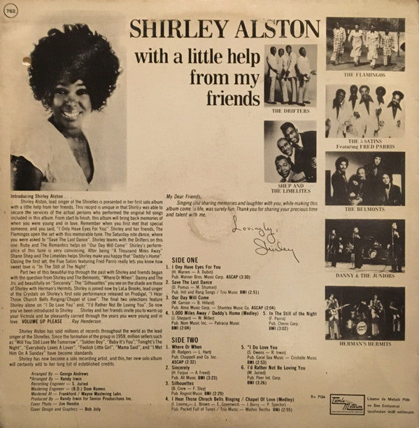 Shirley Alston : With A Little Help From My Friends (LP, Album)