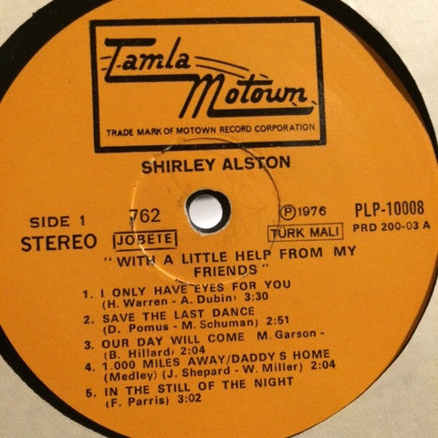 Shirley Alston : With A Little Help From My Friends (LP, Album)