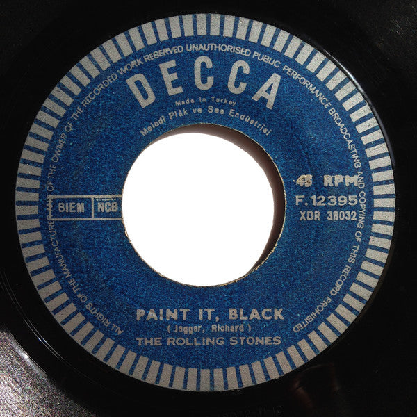 The Rolling Stones : Paint It Black / Long Long While (7", Single)
