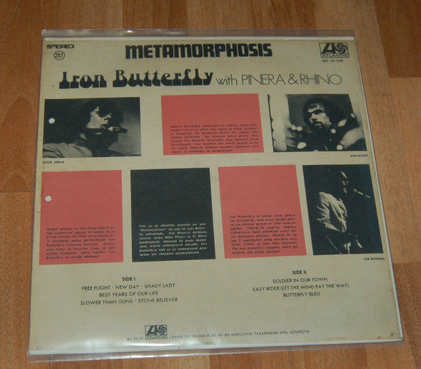 Iron Butterfly With Mike Pinera & El Rhino : Metamorphosis (LP, Album)