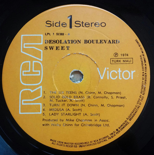 The Sweet : Desolation Boulevard (LP, Album)
