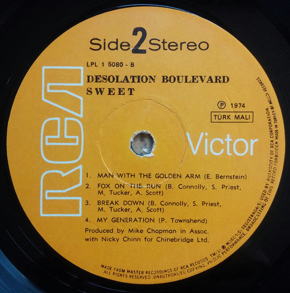 The Sweet : Desolation Boulevard (LP, Album)