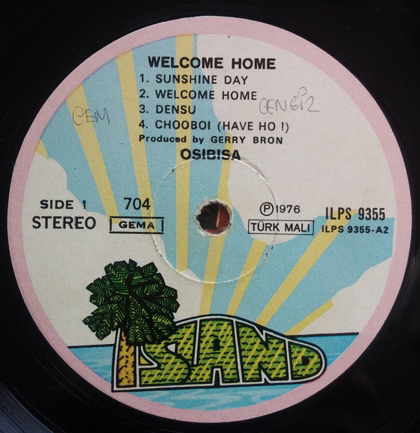 Osibisa : Welcome Home (LP, Album, Gat)