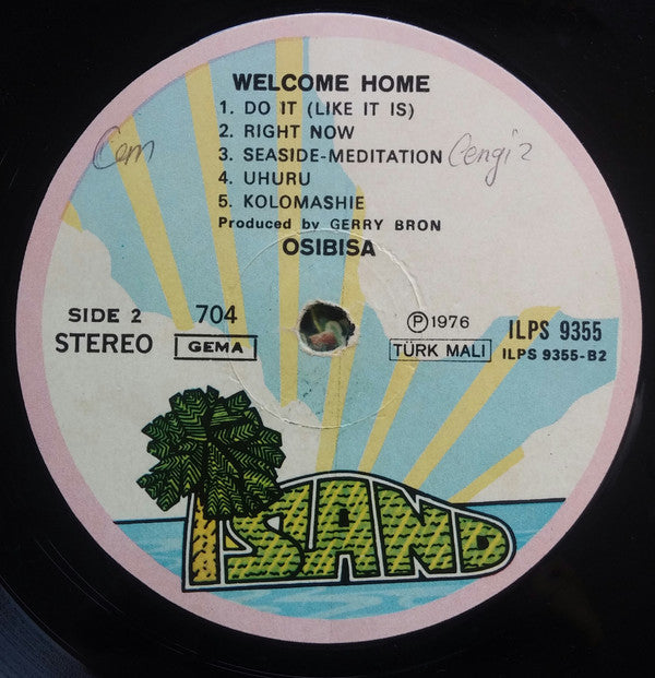 Osibisa : Welcome Home (LP, Album, Gat)