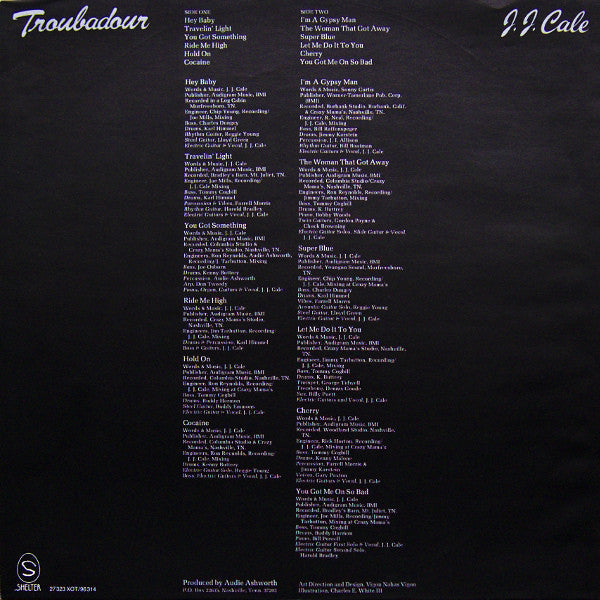 J.J. Cale : Troubadour (LP, Album)