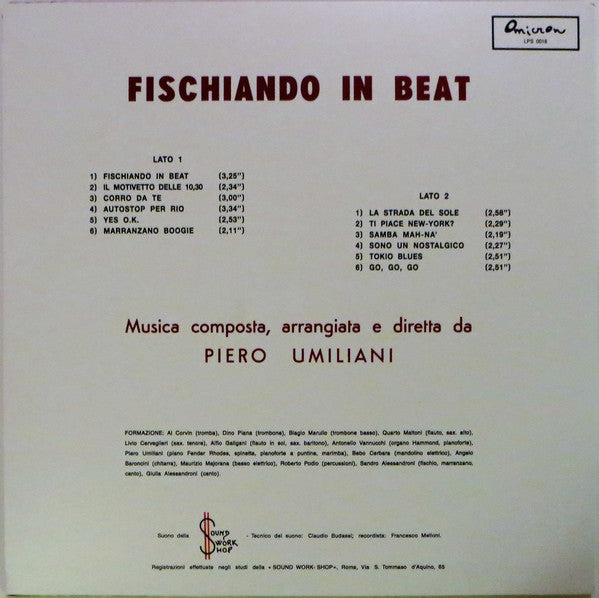Piero Umiliani E La Sua Orchestra : Fischiando In Beat (LP, Album, RE + CD, Album, RE)