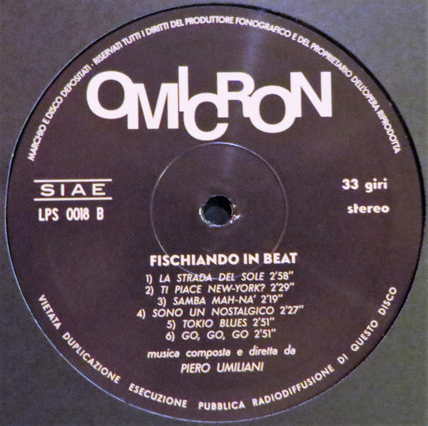Piero Umiliani E La Sua Orchestra : Fischiando In Beat (LP, Album, RE + CD, Album, RE)
