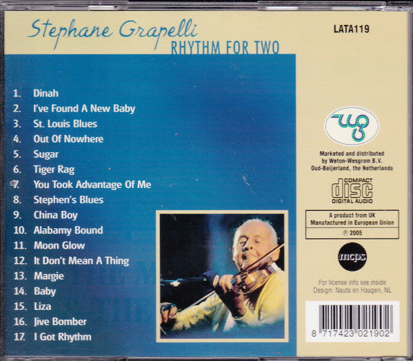 Stéphane Grappelli : Rhythm For Two (CD, Comp)