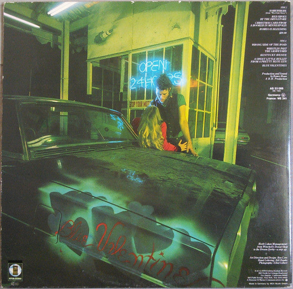 Tom Waits : Blue Valentine (LP, Album, Gat)