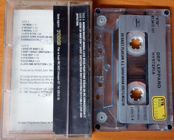 Def Leppard : Hysteria (Cass, Album)