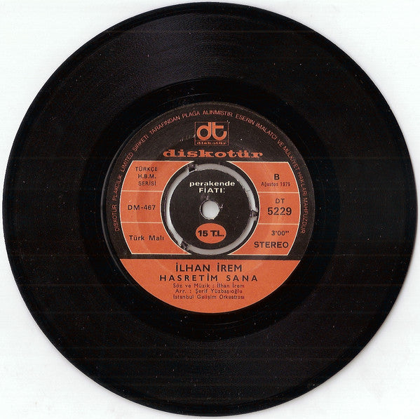 İlhan İrem : Bir Varmış Bir Yokmuş (7", Single)