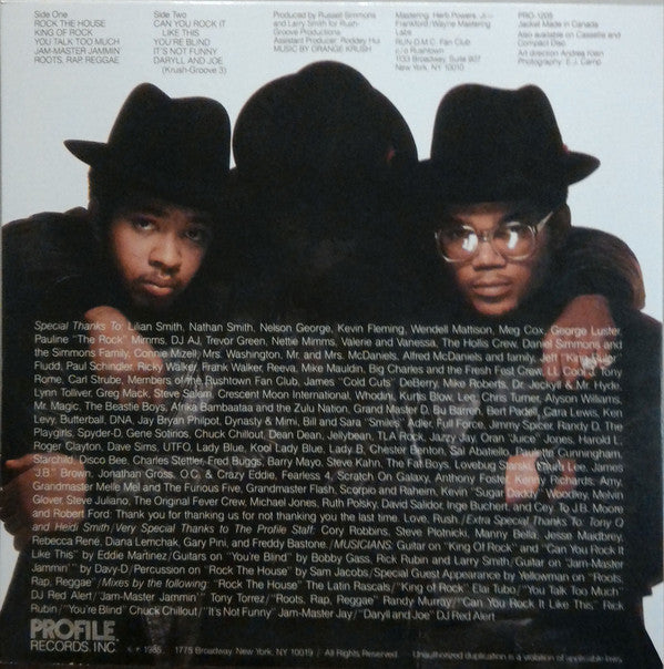 Run-DMC : King Of Rock (LP, Album, RE)