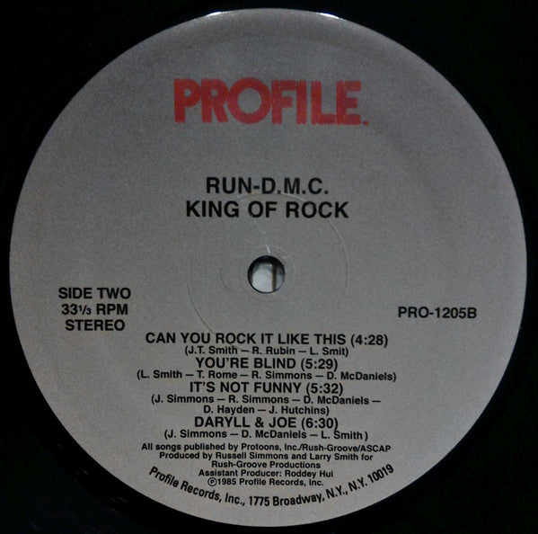 Run-DMC : King Of Rock (LP, Album, RE)