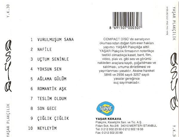 Asya (2) : Asya (CD, Album)