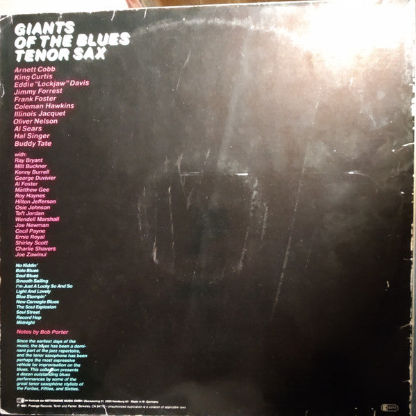 Various : Giants Of The Blues Tenor Sax (2xLP, Comp)