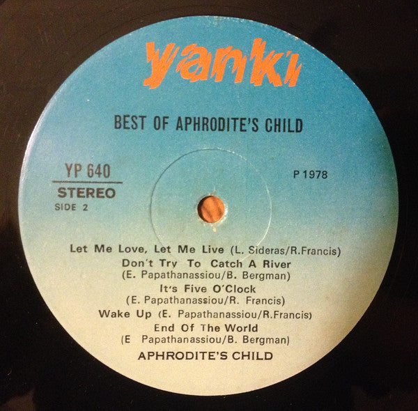 Aphrodite's Child : Best Of Aphrodite's Child (LP, Comp)