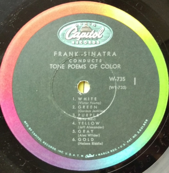 Frank Sinatra : Frank Sinatra Conducts Tone Poems Of Color (LP, Album, Mono, RE)