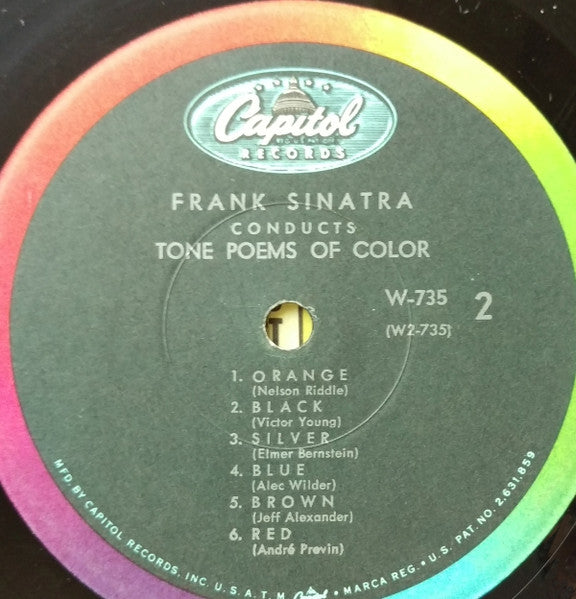 Frank Sinatra : Frank Sinatra Conducts Tone Poems Of Color (LP, Album, Mono, RE)