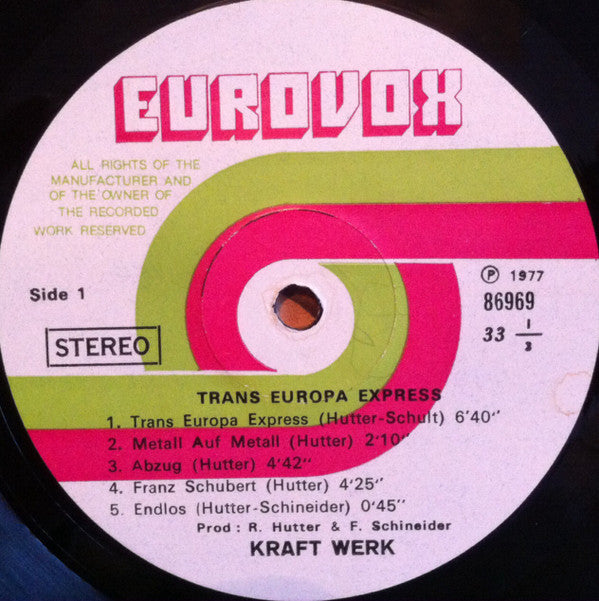 Kraftwerk : Trans Europe Express (LP, Album, M/Print)