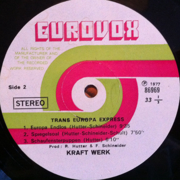 Kraftwerk : Trans Europe Express (LP, Album, M/Print)