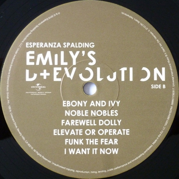 Esperanza Spalding : Emily's D+Evolution (LP, Album)
